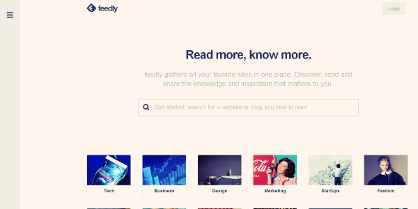 Content Discovery Tools - Feedly