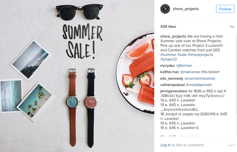Summer Sale Instagram